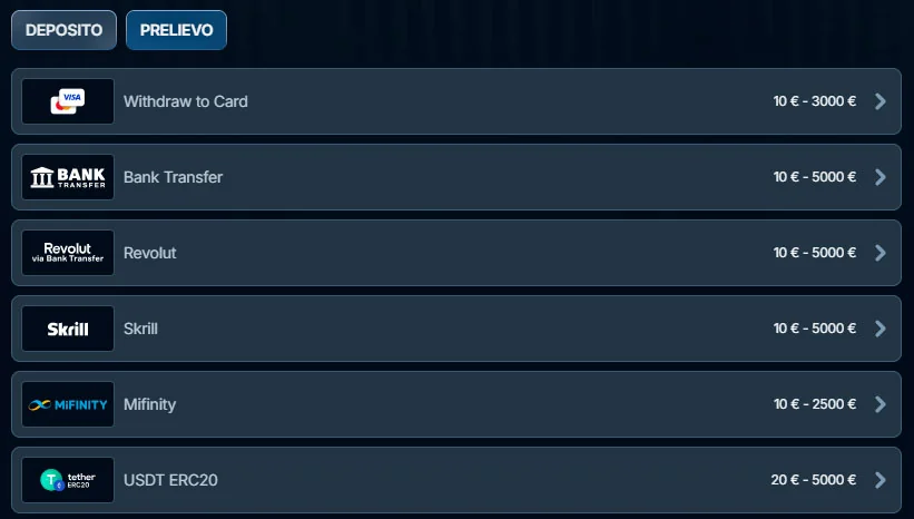 prelievo bet republic casino